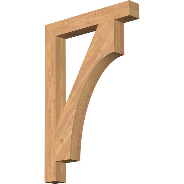 Ekena Millwork Westlake Block Smooth Bracket, Western Red Cedar, 3 1/2"W x 26"D x 38"H BKT04X26X38WTL05SWR - main